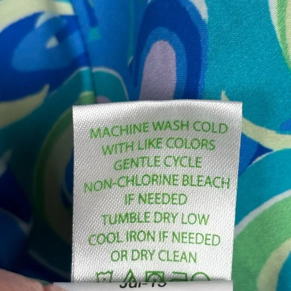 Lilly Pulitzer Jacket Womens M Blue Lagoon Lilly's Full Zip Weekender Hooded - Picture 13 of 14